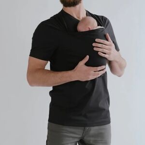 Lalabu Dad Shirt Black Original Babywearing T-Shirt Medium Bonding
